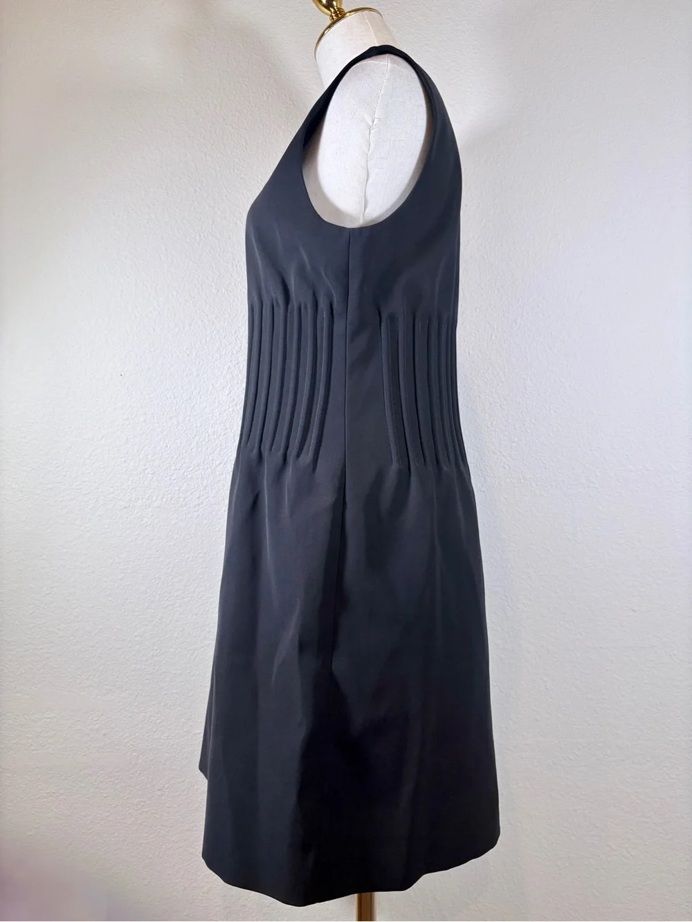 Louis Vuitton Black Sleeveless Dress with Boning Size 38 (6)